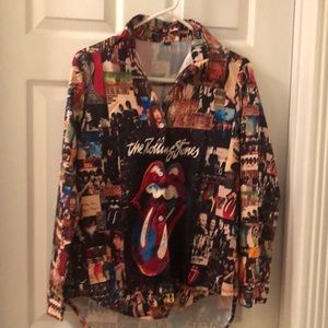 Rolling Stones varied print shirt